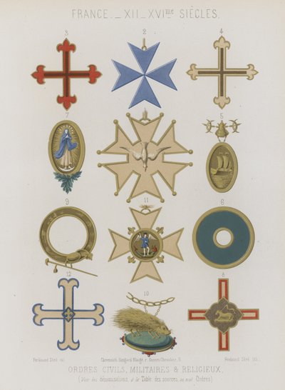Ordini civili, militari e religiosi da French School
