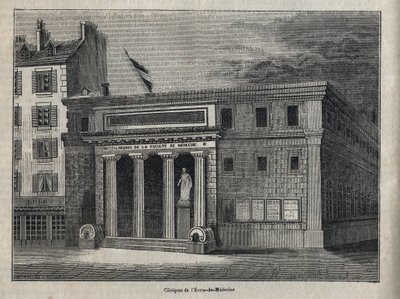 Clinica della Facoltà di Medicina di Parigi - Incisione in “Storia fisica, civile e morale di Parigi: dai primi tempi storici ai giorni nostri” di Jacques Antoine Dulaure da French School
