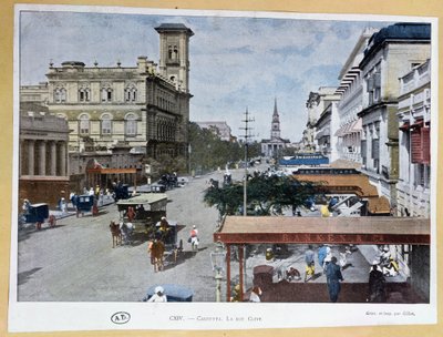 Clive Street, Calcutta, India da French School