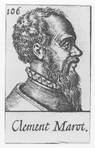 Clément Marot (incisione) da French School