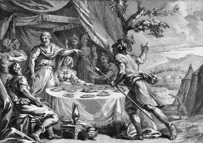 Clodione il Capellone (circa 400-448), capo dei Franchi Salii, apprende dell