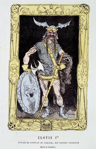 Clodoveo I - in "Storia di Francia Tintamarresque" di Touchatout da French School