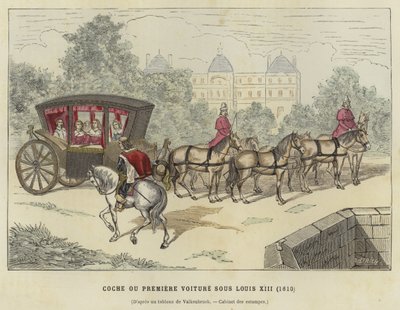 Carrozza, regno di Luigi XIII di Francia, 1610 da French School