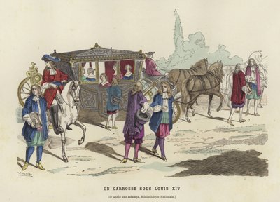Carrozza, regno di Luigi XIV di Francia da French School