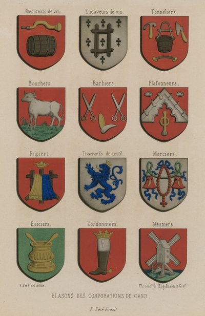 Stemmi delle corporazioni di Gand da French School