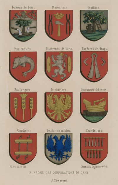 Stemmi delle corporazioni di Gand da French School