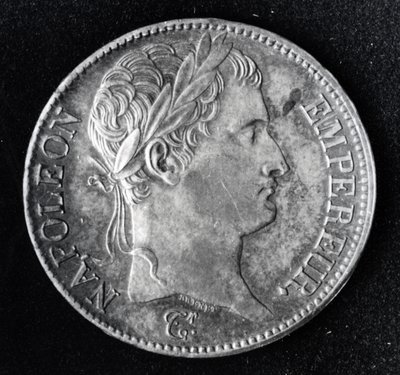 Moneta raffigurante Napoleone I da French School