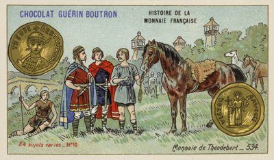 Moneta di Teudeberto I, 534 da French School