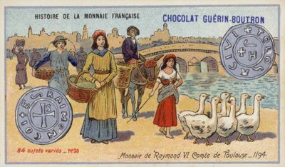 Monete di Raimondo VI, Conte di Tolosa da French School