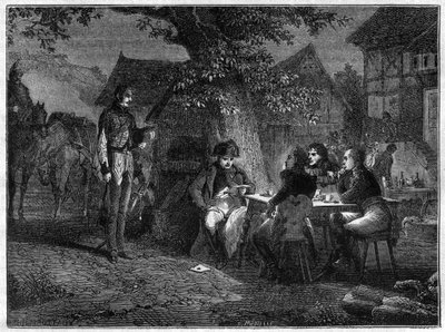 Il sangue freddo di Napoleone apprendendo della sfortunata battaglia di Dennewitz (Germania) l