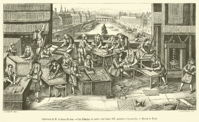 Collezione del barone Pichon, Una fabbrica di carte sotto Luigi XIV da French School