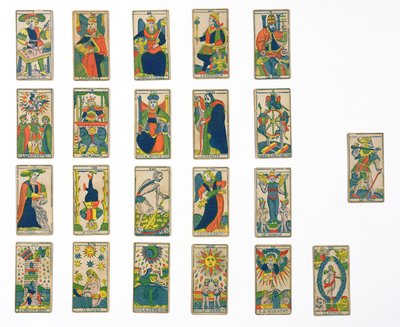 Collezione di carte dei tarocchi da French School