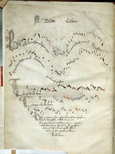 Collezione di ballate, mottetti e canzoni da French School