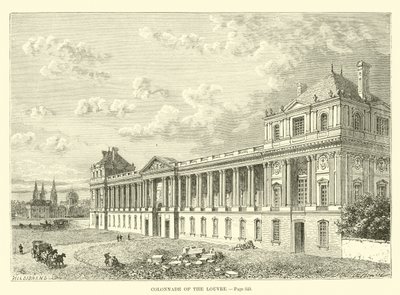 Colonnato del Louvre da French School