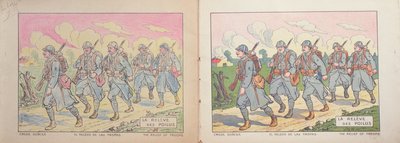 Libro da colorare per bambini, Il sollievo dei Poilus, 1917 da French School