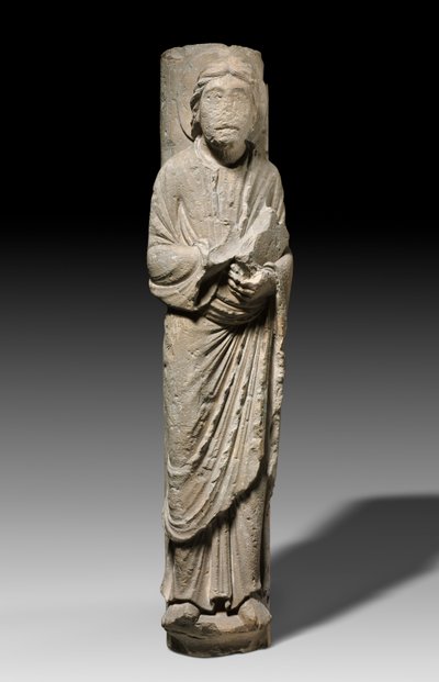 Figura colonnare di un apostolo, Châlons-sur-Marne, c.1180 da French School
