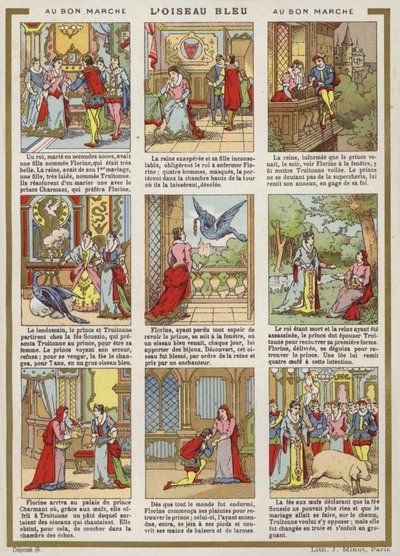 Fumetto - Uccello Blu da French School