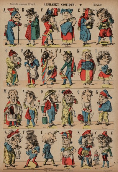Alfabeto comico da French School