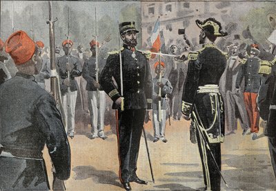 Il comandante Jean-Baptiste Marchand riceve la cravatta di comandante della Legion d