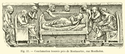 Conclamazione trovata vicino a Montmartre, rue Montholon da French School