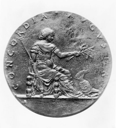 Concordia, sul retro di una medaglia che mostra Luigi XI da French School