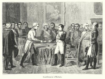 Conferenze di Erfurt (incisione) da French School