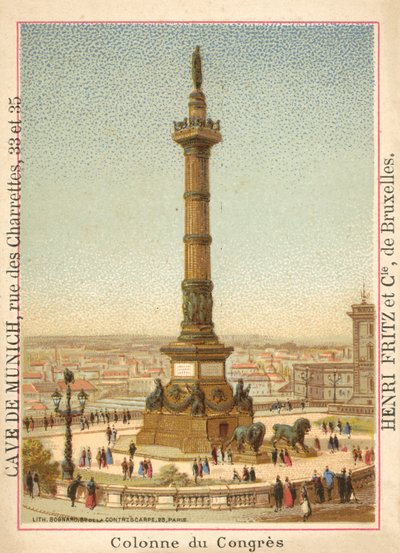 Colonna del Congresso, Bruxelles da French School