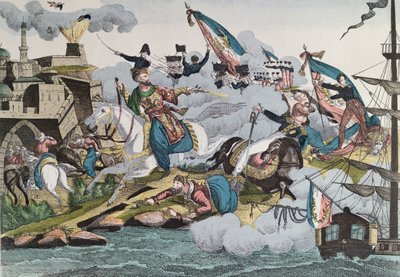 Conquista di Algeri da parte delle truppe francesi nel 1830, c.1830-40 da French School