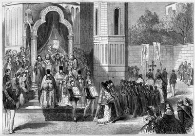 Consacrazione della Cattedrale Ortodossa Russa San Alessandro Nevsky, Parigi, 11 settembre da French School