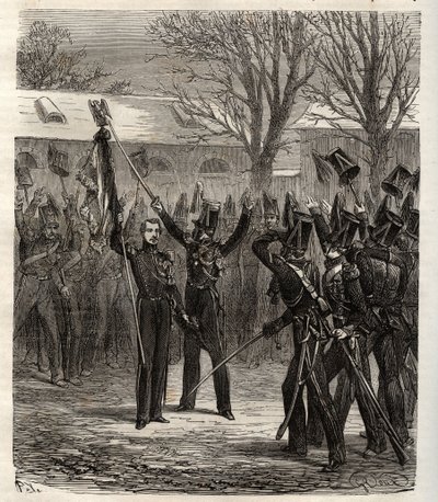 Cospirazione di Strasburgo 1836 guidata dal principe Luigi Napoleone, futuro Napoleone III, contro la monarchia di luglio - Cospirazione di Strasburgo organizzata dal futuro imperatore Napoleone III 1836 - tentativo fallito di colpo di stato organizzato da da French School