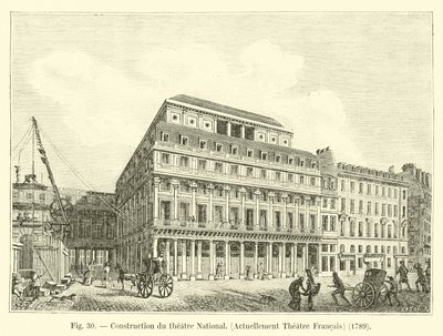 Costruzione del teatro Nazionale, Attualmente Teatro Francese, 1789 da French School