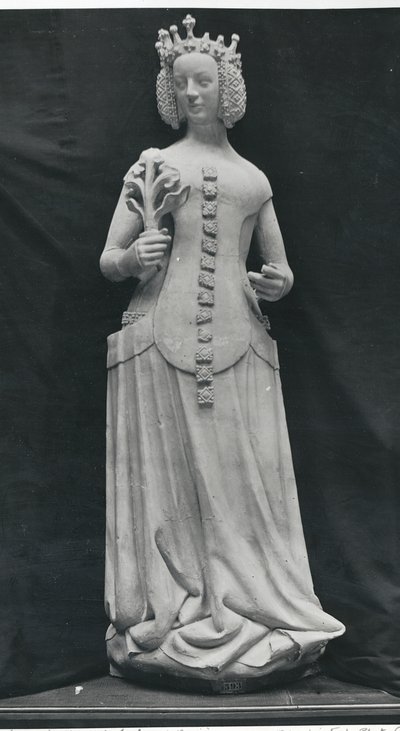 Copia di una statua di Isabella di Baviera (1371-1435) da French School