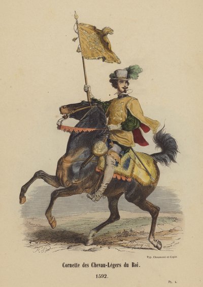 Cornetta dei Chevau-Legers del Re, 1592 da French School