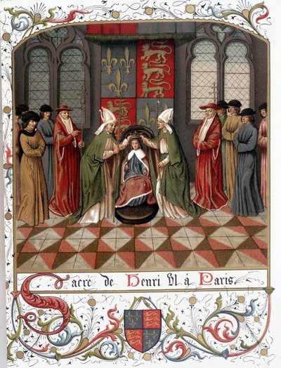 Incoronazione di Enrico VI a Parigi nel 1431 da French School