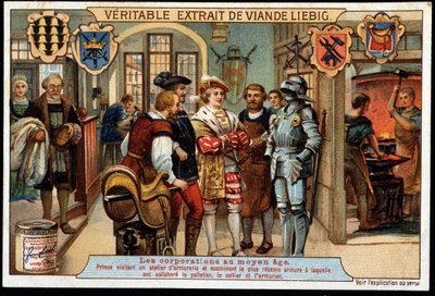 Corporazioni nel Medioevo: Principe che visita un