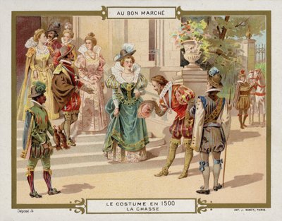 Costume nel 1500 - caccia da French School