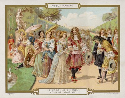 Costume nel 1600 - la corte di Luigi XIV da French School