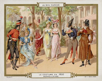 Costume nel 1800 - merveilleuse da French School