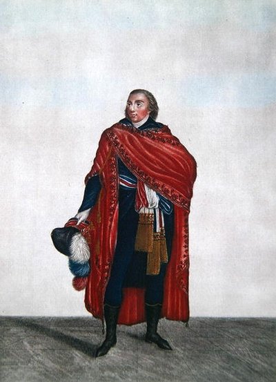 Costume di un Rappresentante del popolo durante il periodo del Direttorio, c.1797 da French School