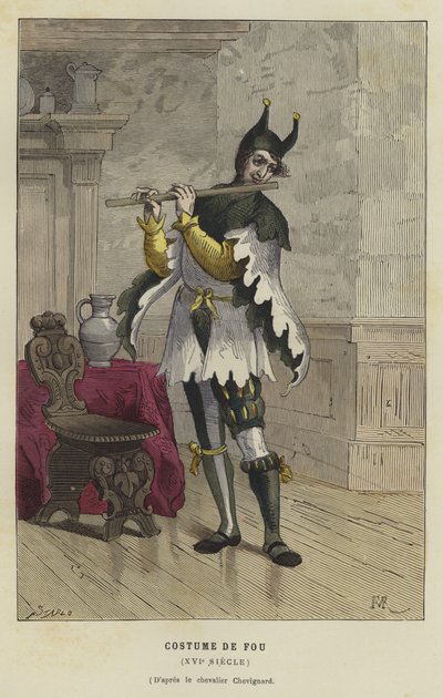 Costume di un giullare, XVI secolo da French School