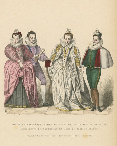 Costume della nobiltà francese, 1581 da French School