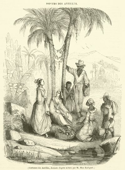 Costumi delle Antille (incisione) da French School