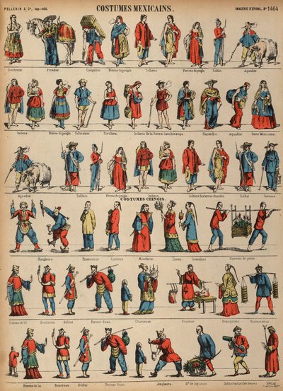 Costumi del Messico e della Cina da French School