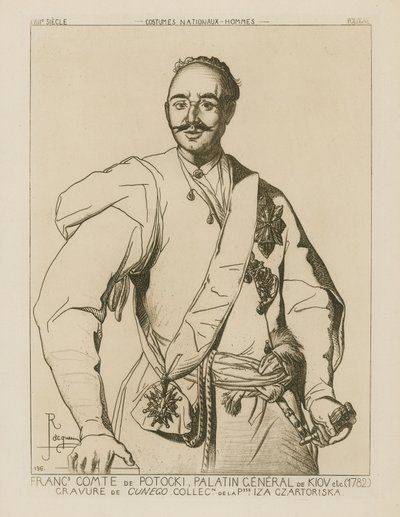 Conte Potocki, Palatino Generale di Kiev (1782) da French School