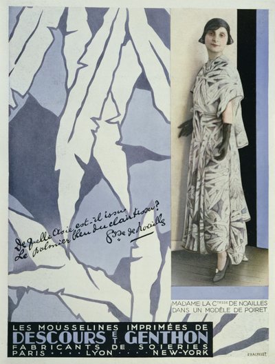 Contessa Anna de Noailles da Vogue, 1930 da French School