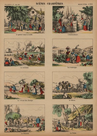Scene di campagna da French School