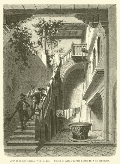 Corte della casa Goldoni da French School