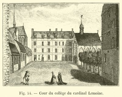 Cortile del collegio del cardinale Lemoine da French School