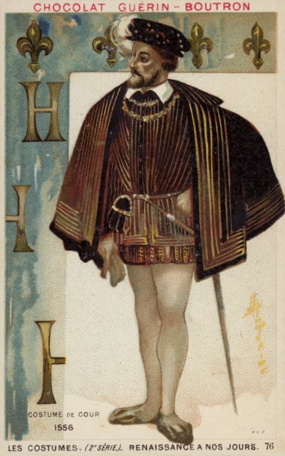 Abito di corte, 1556 da French School