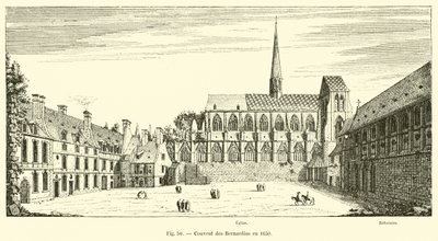 Convento dei Bernardini nel 1650 da French School